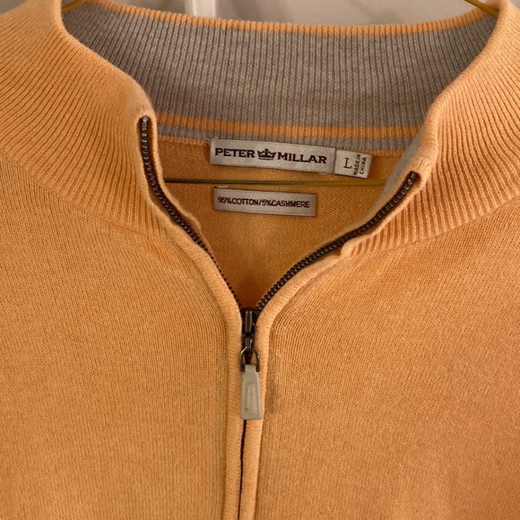 Peter Millar Orange Quarter-zip - Picture 3 of 3
